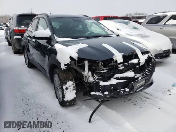 2020 Hyundai Kona SEL with VIN KM8K2CAAXLU470475, listed as a Copart auction lot 34677532 with 10,987 mi miles and . Bid and sale history available at DreamBid. Image 1.