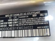 ✅ 2019 Mercedes-Benz A 220 • VIN: WDD3G4EB1KW036022 • Lot: 41445439. Listed on IAAI with 98,060 mi. Free auction sales archive from the USA and detailed vehicle history report at DreamBid. Image 9.