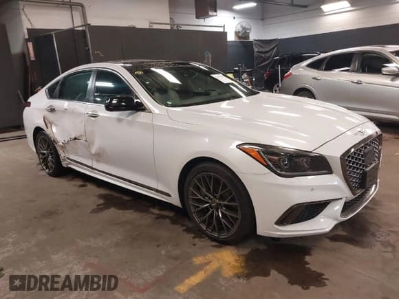 ✅ 2018 Genesis G80 Sport • VIN: KMHGN4JB1JU248884 • Lot: 41816597. Listed on IAAI with 64,959 mi. Free auction sales archive from the USA and detailed vehicle history report at DreamBid. Image 1.