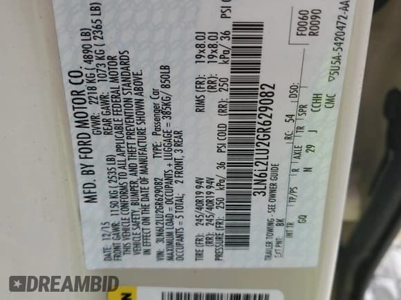 ✅ 2016 Lincoln MKZ Hybrid • VIN: 3LN6L2LU2GR629082 • Lot: 49138465. Wystawiony na Copart z przebiegiem Nie podano. Bezpłatny archiwum sprzedaży aukcyjnych z USA i szczegółowy raport historii pojazdu na DreamBid. Zdjęcie 12.