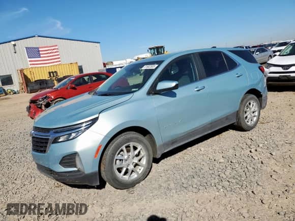 2022 Chevrolet Equinox LT with VIN 2GNAXJEV8N6108589, listed as a Copart auction lot 81682805 with 97,945 mi miles and Salvage title. Bid and sale history available at DreamBid. Image 1.
