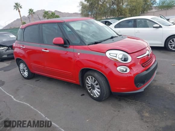 ✅ 2014 FIAT 500L Easy • VIN: ZFBCFABH1EZ026620 • Lot: 43719763. Listed on IAAI with 115,398 mi. Free auction sales archive from the USA and detailed vehicle history report at DreamBid. Image 1.