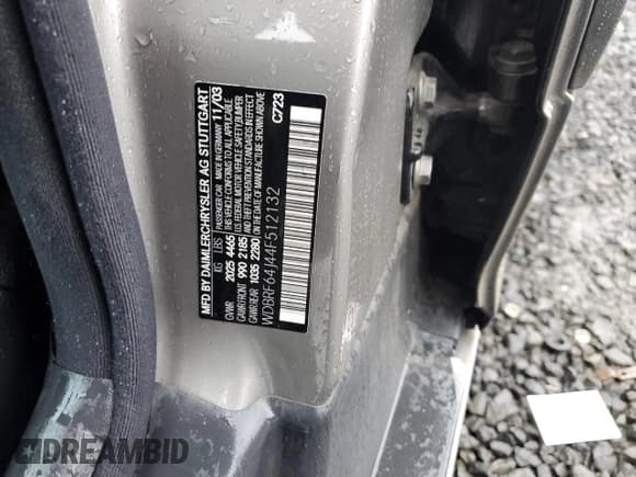 ✅ 2004 Mercedes-Benz C 320 • VIN: WDBRF64J44F512132 • Lot: 45532205. Listed on Copart with 151,645 mi. Free auction sales archive from the USA and detailed vehicle history report at DreamBid. Image 12.