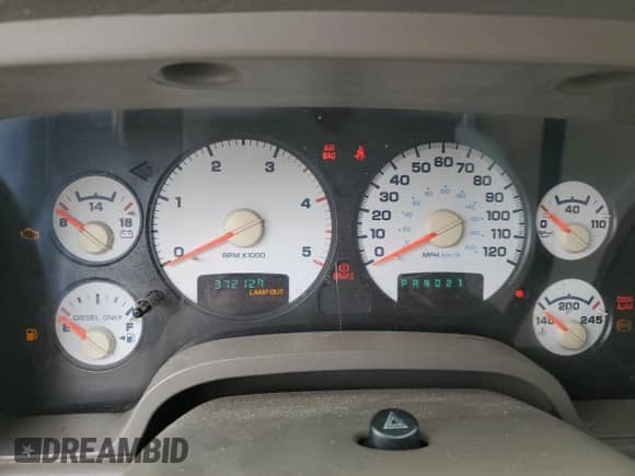 2004 Dodge 3500 ST с VIN 3D7LU38C34G269571, выставлен на аукционе Copart как лот 50093835 с пробегом 372 129 миль миль и Чистый • Clean title. История ставок и продаж доступна на DreamBid. Изображение 9.