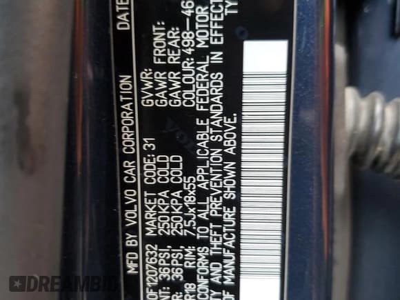 ✅ 2015 Volvo XC70 T6 • VIN: YV4902NK0F1207632 • Lot: 55673252. Listed on Copart with 185,108 mi. Free auction sales archive from the USA and detailed vehicle history report at DreamBid. Image 10.