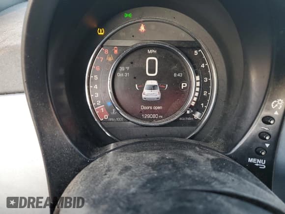 ✅ 2015 FIAT 500 Sport • VIN: 3C3CFFBRXFT696232 • Lot: 90688655. Listed on Copart with 129,080 mi. Free auction sales archive from the USA and detailed vehicle history report at DreamBid. Image 9.