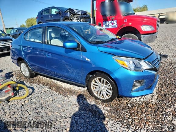 ✅ 2022 Mitsubishi Mirage ES • VIN: ML32FUFJXNHF03435 • Лот: 85740235. Опубликован ранее на Copart с пробегом 73 694 миль. Бесплатный доступ к архиву аукционных продаж из США и подробный отчёт об истории автомобиля на DreamBid. Изображение 4.