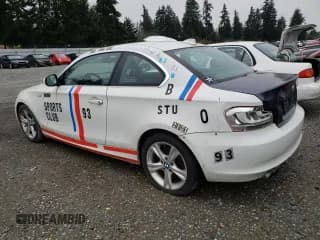 ✅ 2013 BMW 1 Series 128i • VIN: WBAUP9C50DVS95728 • Lot: 87111904. Listed on Copart with 92,304 mi. Free auction sales archive from the USA and detailed vehicle history report at DreamBid. Image 2.