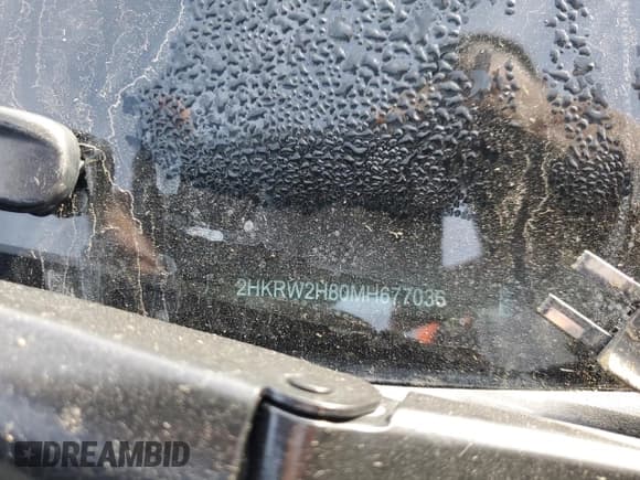 ✅ 2021 Honda CR-V EX-L • VIN: 2HKRW2H80MH677036 • Lot: 84064365. Listed on Copart with Not provided. Free auction sales archive from the USA and detailed vehicle history report at DreamBid. Image 13.