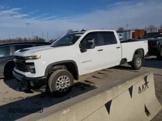2024 Chevrolet Silverado 2500HD Work Truck with VIN 1GC1YLE78RF240816, listed as a Copart auction lot 42341425 with 29,562 mi miles and Salvage title. Bid and sale history available at DreamBid. Image 1.