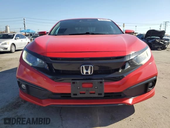 ✅ 2019 Honda Civic Sport • VIN: 2HGFC2E84KH509018 • Lot: 87395015. Listed on Copart with 73,678 mi. Free auction sales archive from the USA and detailed vehicle history report at DreamBid. Image 5.