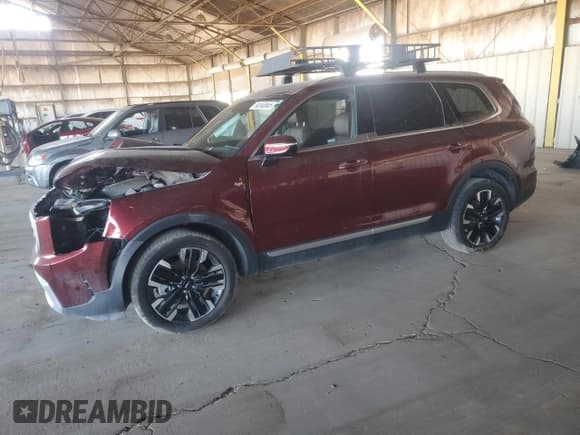 ✅ 2023 Kia Telluride SX Prestige X-Pro • VIN: 5XYP5DGC2PG387579 • Лот: 90340845. Опубликован ранее на Copart с пробегом 24 006 миль. Бесплатный доступ к архиву аукционных продаж из США и подробный отчёт об истории автомобиля на DreamBid. Изображение 1.