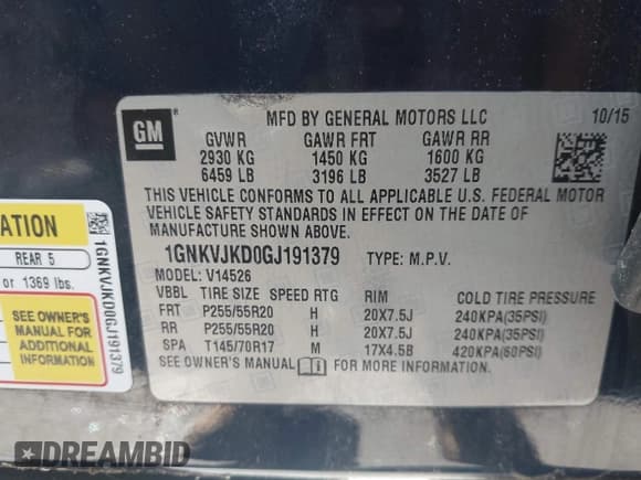 ✅ 2016 Chevrolet Traverse LTZ • VIN: 1GNKVJKD0GJ191379 • Lot: 43644312. Wystawiony na IAAI z przebiegiem 138 762 mil. Bezpłatny archiwum sprzedaży aukcyjnych z USA i szczegółowy raport historii pojazdu na DreamBid. Zdjęcie 9.