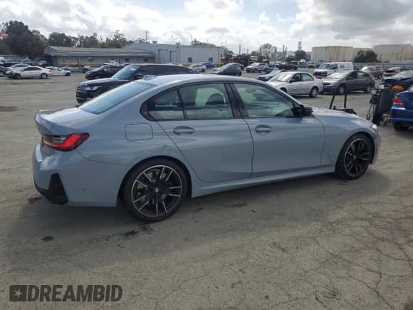 2024 BMW 3 Series M340i with VIN 3MW49FS03R8E17281, listed as a Copart auction lot 51256225 with 18,241 mi miles and Salvage title. Bid and sale history available at DreamBid. Image 3.