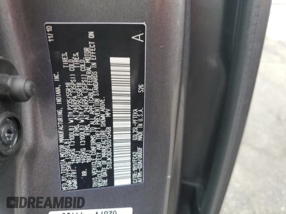 ✅ 2011 Toyota Sienna LE • VIN: 5TDJK3DC7BS015468 • Lot: 84387955. Listed on Copart with 120,217 mi. Free auction sales archive from the USA and detailed vehicle history report at DreamBid. Image 13.