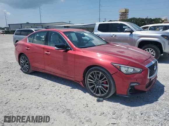 ✅ 2019 Infiniti Q50 Red Sport 400 • VIN: JN1FV7AR2KM830155 • Лот: 69987405. Опубликован ранее на Copart с пробегом 38 650 миль. Бесплатный доступ к архиву аукционных продаж из США и подробный отчёт об истории автомобиля на DreamBid. Изображение 4.