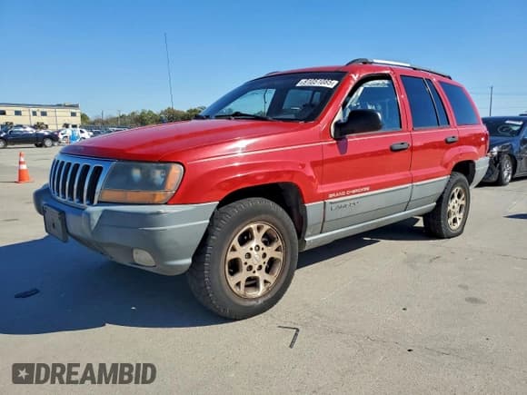 ✅ 2000 Jeep Grand Cherokee Laredo • VIN: 1J4G248S9YC111060 • Lot: 91051085. Listed on Copart with 276,574 mi. Free auction sales archive from the USA and detailed vehicle history report at DreamBid. Image 1.