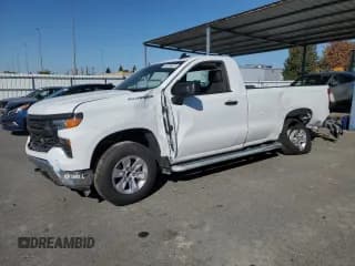 ✅ 2024 Chevrolet Silverado 1500 Work Truck • VIN: 3GCNAAED5RG407678 • Lot: 85583585. Listed on Copart with Not provided. Free auction sales archive from the USA and detailed vehicle history report at DreamBid. Image 1.