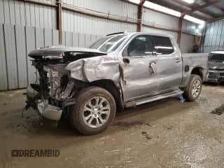 2025 Chevrolet Silverado 1500 LTZ with VIN 2GCUKGED6S1127262, listed as a Copart auction lot 43199085 with Not provided miles and Salvage title. Bid and sale history available at DreamBid. Image 1.