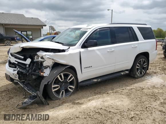 2019 Chevrolet Tahoe Premier z VIN 1GNSKCKJ3KR220037, wystawiony jako Copart lot #54484665 z przebiegiem 94 112 mil mil oraz Szkoda całkowita • Salvage title. Historia ofert i sprzedaży dostępna na DreamBid. Obrazek 1.