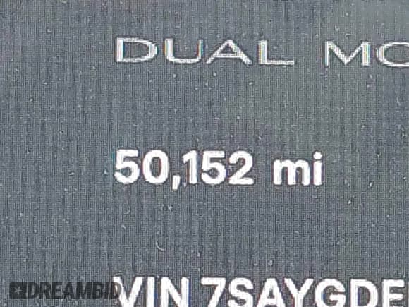 ✅ 2023 Tesla Model Y Long Range • VIN: 7SAYGDEE0PA023719 • Lot: 41974415. Listed on IAAI with 50,152 mi. Free auction sales archive from the USA and detailed vehicle history report at DreamBid. Image 16.