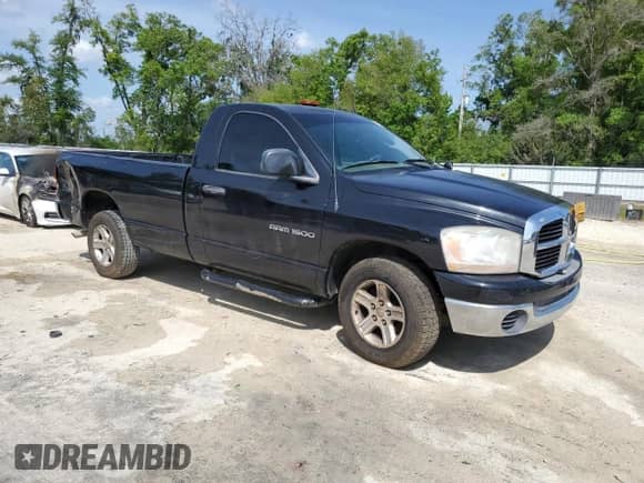 2006 Dodge 1500 SLT with VIN 1D7HA16N36J178292, listed as a Copart auction lot 51238535 with 216,049 mi miles and Salvage title. Bid and sale history available at DreamBid. Image 4.