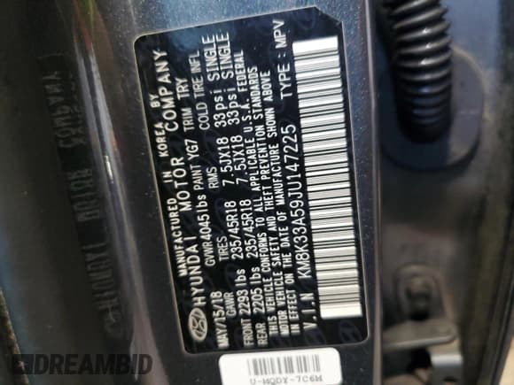 ✅ 2018 Hyundai Kona Limited • VIN: KM8K33A59JU147225 • Лот: 39653824. Опубликован ранее на Copart с пробегом 94 058 миль. Бесплатный доступ к архиву аукционных продаж из США и подробный отчёт об истории автомобиля на DreamBid. Изображение 12.