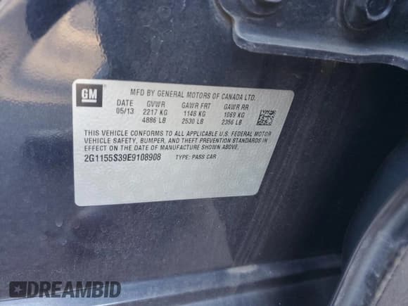✅ 2014 Chevrolet Impala LTZ • VIN: 2G1155S39E9108908 • Лот: 76767504. Опубликован ранее на Copart с пробегом 119 050 миль. Бесплатный доступ к архиву аукционных продаж из США и подробный отчёт об истории автомобиля на DreamBid. Изображение 13.