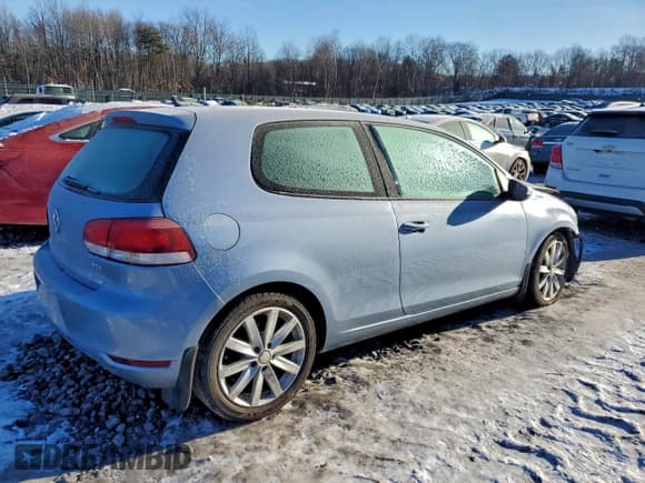 ✅ 2011 Volkswagen Golf TDI • VIN: WVWBM7AJXBW292947 • Lot: 95293325. Listed on Copart with Not provided. Free auction sales archive from the USA and detailed vehicle history report at DreamBid. Image 3.
