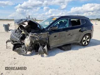 ✅ 2018 Jeep Compass Latitude • VIN: 3C4NJDBB1JT100668 • Lot: 85493465. Listed on Copart with 123,968 mi. Free auction sales archive from the USA and detailed vehicle history report at DreamBid. Image 1.