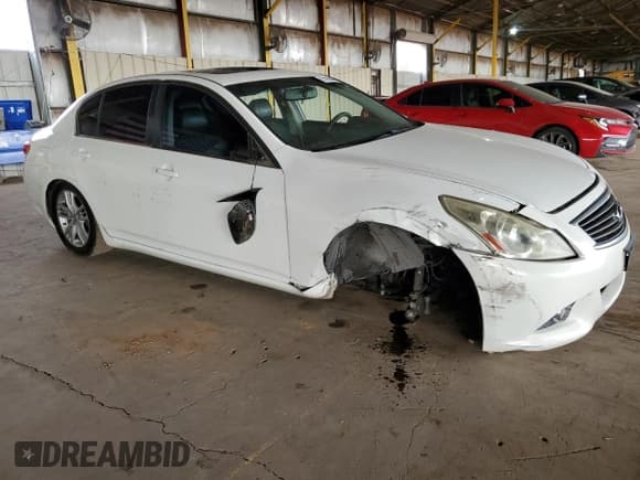 ✅ 2013 Infiniti G37 Journey • VIN: JN1CV6AP4DM722439 • Lot: 51188545. Listed on Copart with Not provided. Free auction sales archive from the USA and detailed vehicle history report at DreamBid. Image 4.