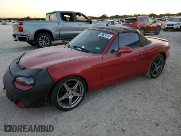 ✅ 2004 Mazda MX-5 Miata Mazdaspeed • VIN: JM1NB354X40409691 • Lot: 76529134. Wystawiony na Copart z przebiegiem Nie podano. Bezpłatny archiwum sprzedaży aukcyjnych z USA i szczegółowy raport historii pojazdu na DreamBid. Zdjęcie 1.