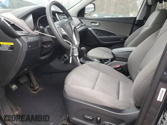 2015 Hyundai Santa Fe with VIN 5XYZU3LB2FG239529, listed as a Copart auction lot 43754655 with 105,442 mi miles and Salvage title. Bid and sale history available at DreamBid. Image 7.