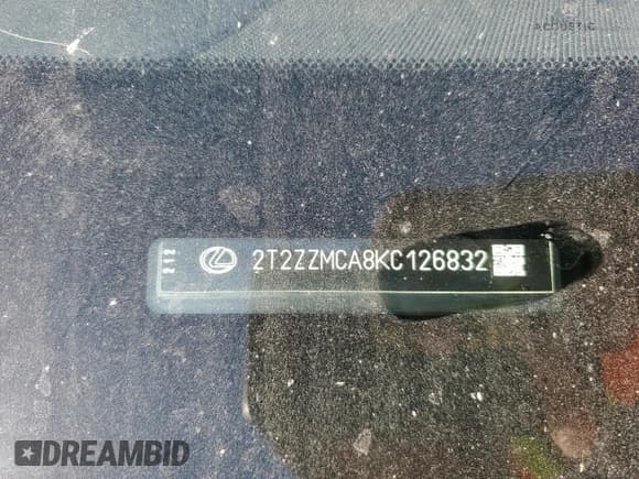 ✅ 2019 Lexus RX 350 • VIN: 2T2ZZMCA8KC126832 • Lot: 86159615. Listed on Copart with 80,808 mi. Free auction sales archive from the USA and detailed vehicle history report at DreamBid. Image 13.