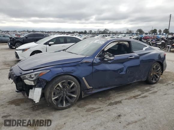 ✅ 2021 Infiniti Q60 Luxe • VIN: JN1EV7KL8MM470625 • Lot: 79534314. Listed on Copart with 23,357 mi. Free auction sales archive from the USA and detailed vehicle history report at DreamBid. Image 1.