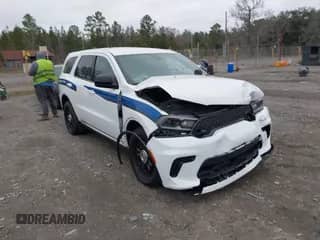 2024 Dodge Durango Pursuit with VIN 1C4SDJFT7RC147464, listed as a IAAI auction lot 41516876 with 6,735 mi miles and . Bid and sale history available at DreamBid. Image 1.