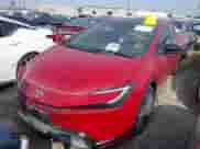 2024 Toyota Prius LE with VIN JTDACAAU0R3037645, listed as a IAAI auction lot 43323280 with 19,611 mi miles and . Bid and sale history available at DreamBid. Image 2.