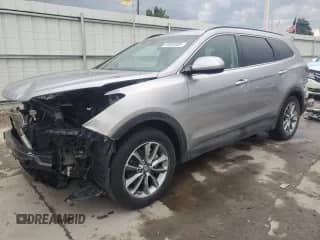 2019 Hyundai Santa Fe SE with VIN KM8SMDHF4KU302735, listed as a Copart auction lot 59503085 with 76,298 mi miles and Salvage title. Bid and sale history available at DreamBid. Image 1.