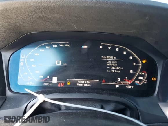 2020 BMW 3 Series 330i with VIN 3MW5R1J02L8B11995, listed as a Copart auction lot 89842465 with 80,393 mi miles and Clean title. Bid and sale history available at DreamBid. Image 9.