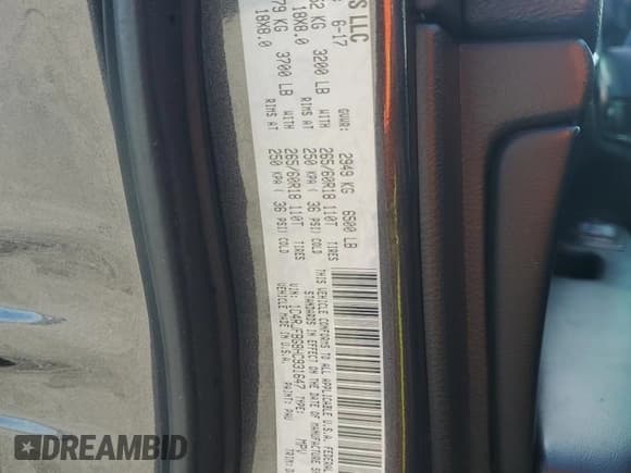 ✅ 2017 Jeep Grand Cherokee Limited • VIN: 1C4RJFBG8HC931647 • Lot: 93243985. Listed on Copart with 144,345 mi. Free auction sales archive from the USA and detailed vehicle history report at DreamBid. Image 12.