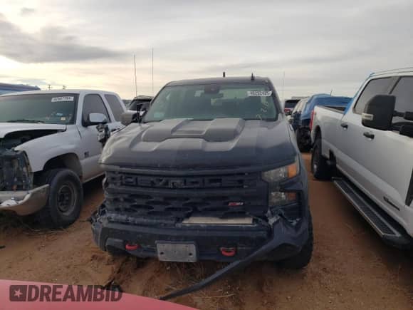 2022 Chevrolet Silverado 1500 Custom Trail Boss with VIN 3GCPDCED7NG661849, listed as a Copart auction lot 46292425 with 97,096 mi miles and Salvage title. Bid and sale history available at DreamBid. Image 5.