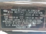 ✅ 2012 Kia Rio SX • VIN: KNADN5A31C6011788 • Lot: 63250065. Listed on Copart with 69,558 mi. Free auction sales archive from the USA and detailed vehicle history report at DreamBid. Image 12.