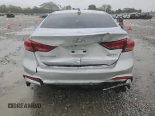 2018 Hyundai Elantra Sport with VIN KMHD04LB5JU509934, listed as a Copart auction lot 82278295 with 150,212 mi miles and Salvage title. Bid and sale history available at DreamBid. Image 6.
