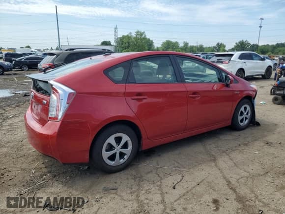 ✅ 2012 Toyota Prius One • VIN: JTDKN3DU6C1511168 • Lot: 62397805. Listed on Copart with 43,905 mi. Free auction sales archive from the USA and detailed vehicle history report at DreamBid. Image 3.