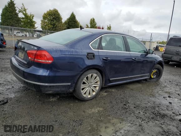 ✅ 2014 Volkswagen Passat SEL Premium • VIN: 1VWCN7A37EC008695 • Lot: 84973355. Listed on Copart with Not provided. Free auction sales archive from the USA and detailed vehicle history report at DreamBid. Image 3.