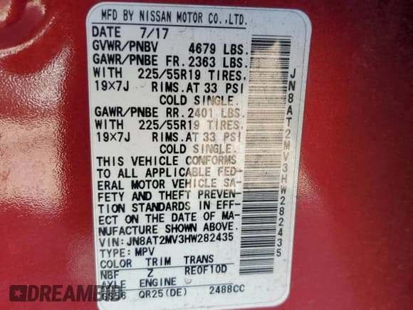 ✅ 2017 Nissan Rogue SL • VIN: JN8AT2MV3HW282435 • Lot: 86056355. Wystawiony na Copart z przebiegiem 120 545 mil. Bezpłatny archiwum sprzedaży aukcyjnych z USA i szczegółowy raport historii pojazdu na DreamBid. Zdjęcie 13.