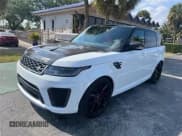 ✅ 2022 Land Rover Range Rover Sport SVR • VIN: SALWZ2RE6NA244093 • Lot: 59608885. Listed on Copart with 9,485 mi. Free auction sales archive from the USA and detailed vehicle history report at DreamBid. Image 2.