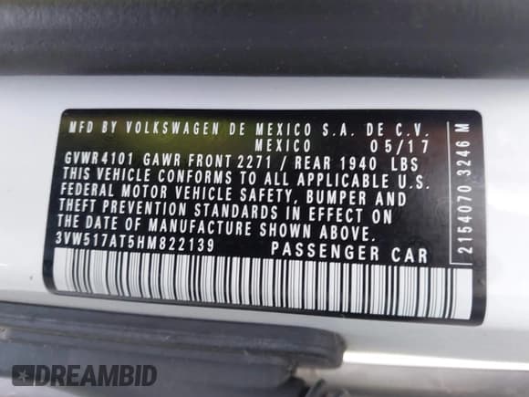 ✅ 2017 Volkswagen Beetle S • VIN: 3VW517AT5HM822139 • Лот: 42778864. Опубликован ранее на IAAI с пробегом 62 923 миль. Бесплатный доступ к архиву аукционных продаж из США и подробный отчёт об истории автомобиля на DreamBid. Изображение 9.