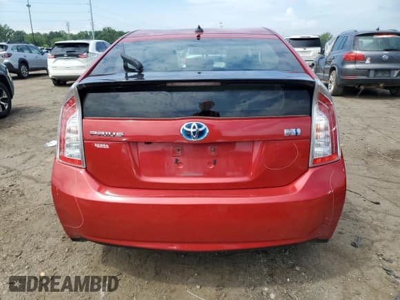 ✅ 2012 Toyota Prius One • VIN: JTDKN3DU6C1511168 • Lot: 62397805. Listed on Copart with 43,905 mi. Free auction sales archive from the USA and detailed vehicle history report at DreamBid. Image 6.
