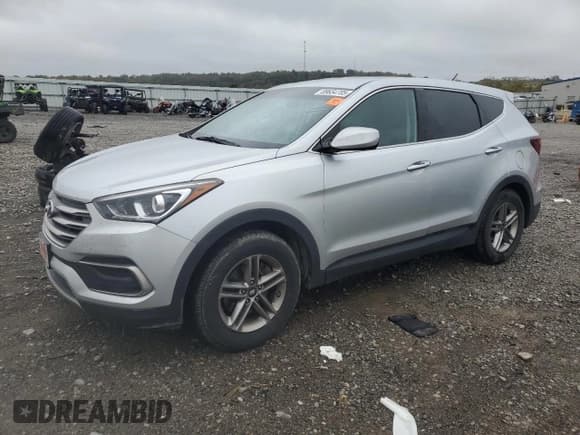 ✅ 2018 Hyundai Santa Fe 2.4L • VIN: 5XYZT3LBXJG519856 • Lot: 89654705. Listed on Copart with 127,770 mi. Free auction sales archive from the USA and detailed vehicle history report at DreamBid. Image 1.